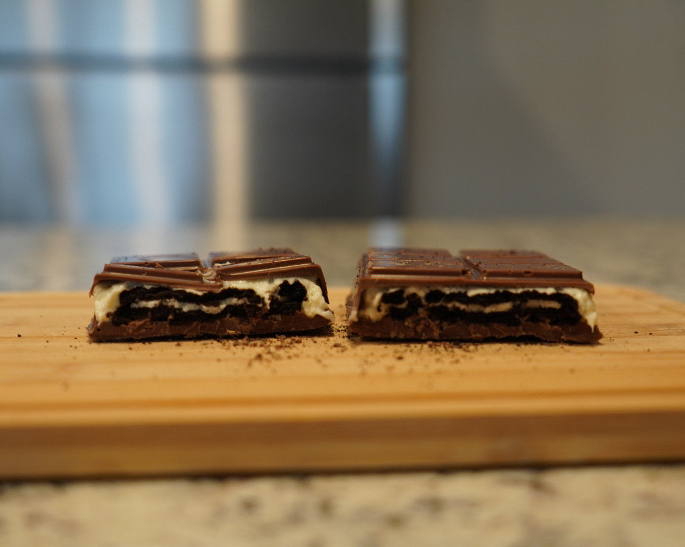 Oreo Cheesecake Stuffed Chocolate Bar