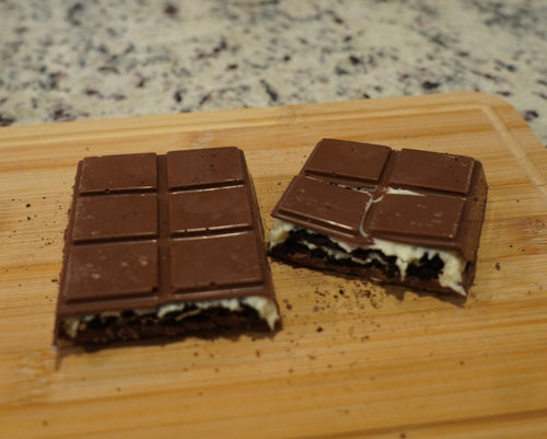 Oreo Cheesecake Stuffed Chocolate Bar